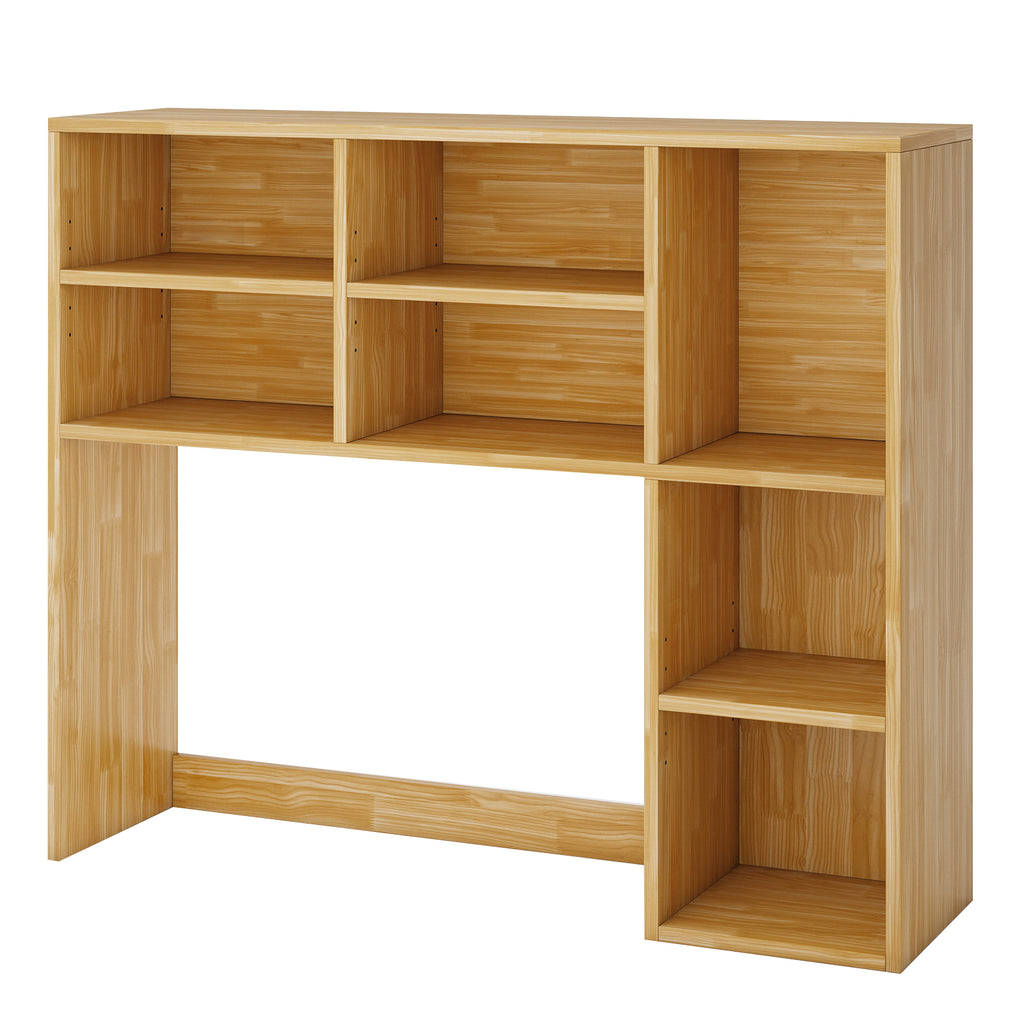 Desktop Bookshelf with 7 Cubbies & Adjustable Shelves – Yellow