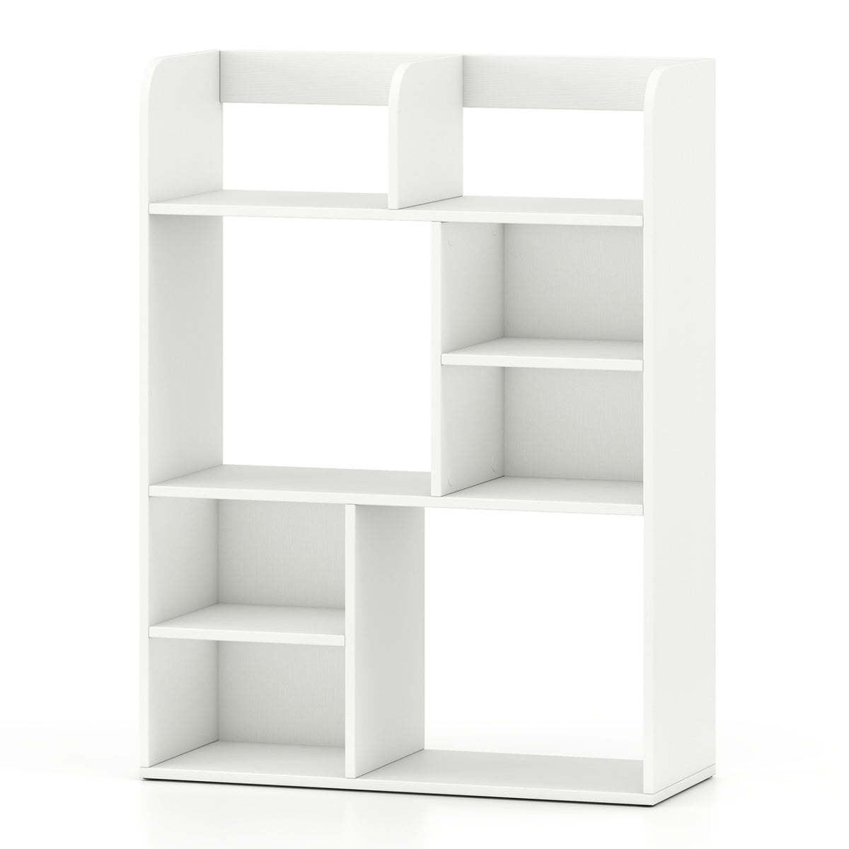 8-Cube Desktop Organizer Bookshelf - White
