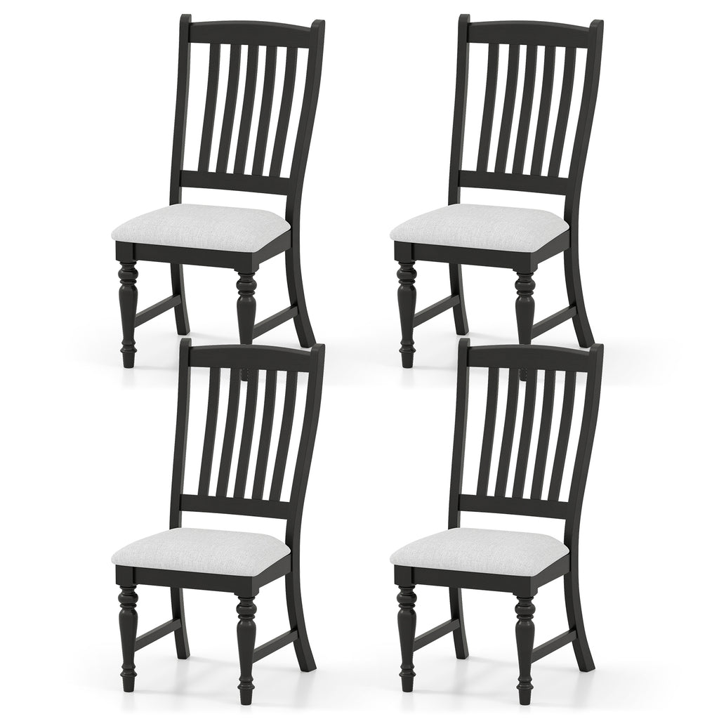 Dining Chairs Set of 2 with Wood Legs - White