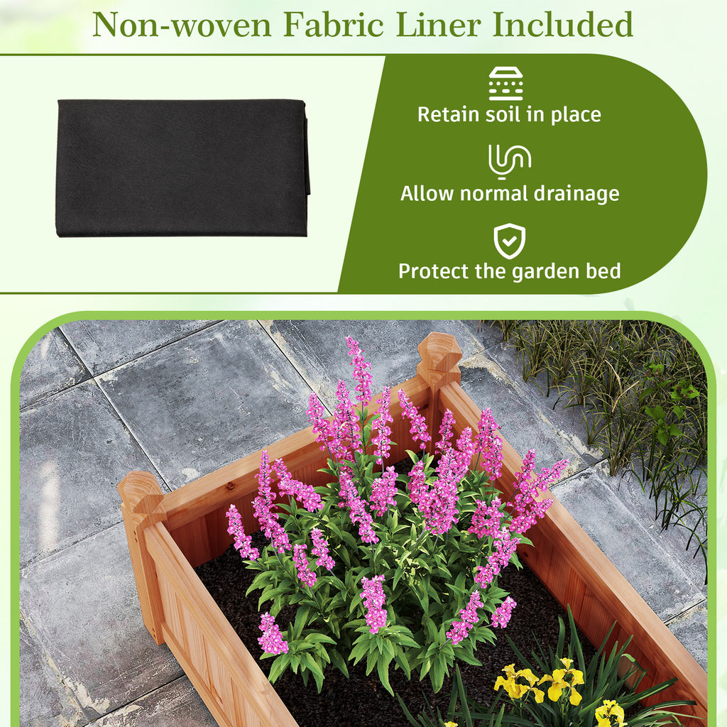 91 x 24 16 Inch Divisible Planter Box with Corner Drainage and