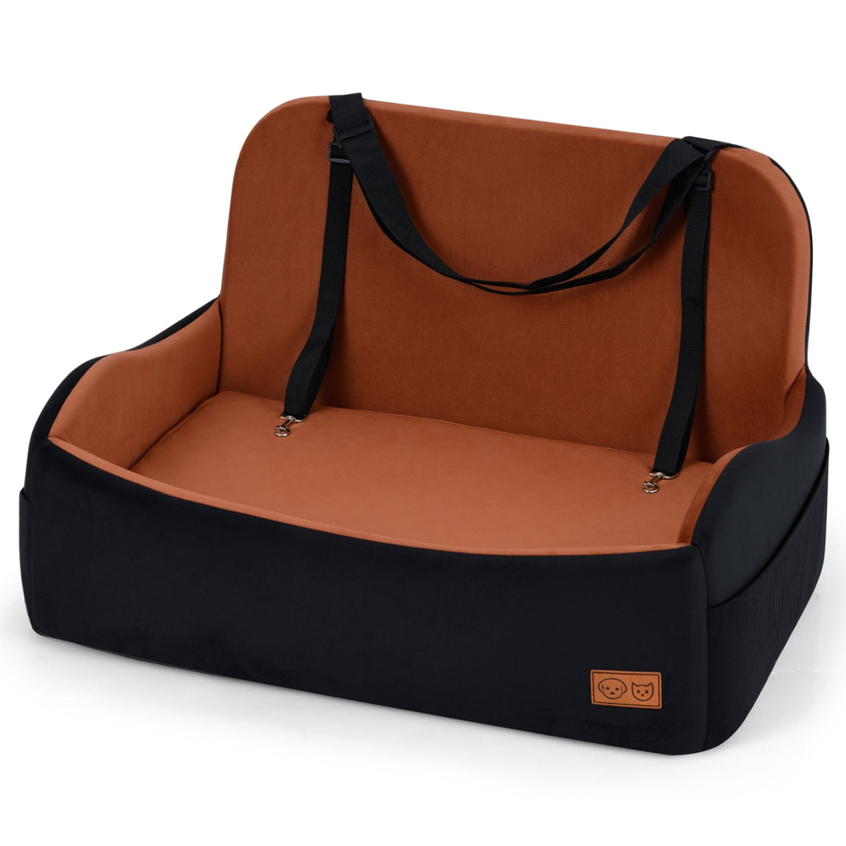 M Dog Car Seat Foam Booster for Medium & Large Dogs - Orthopedic Support & Safety
