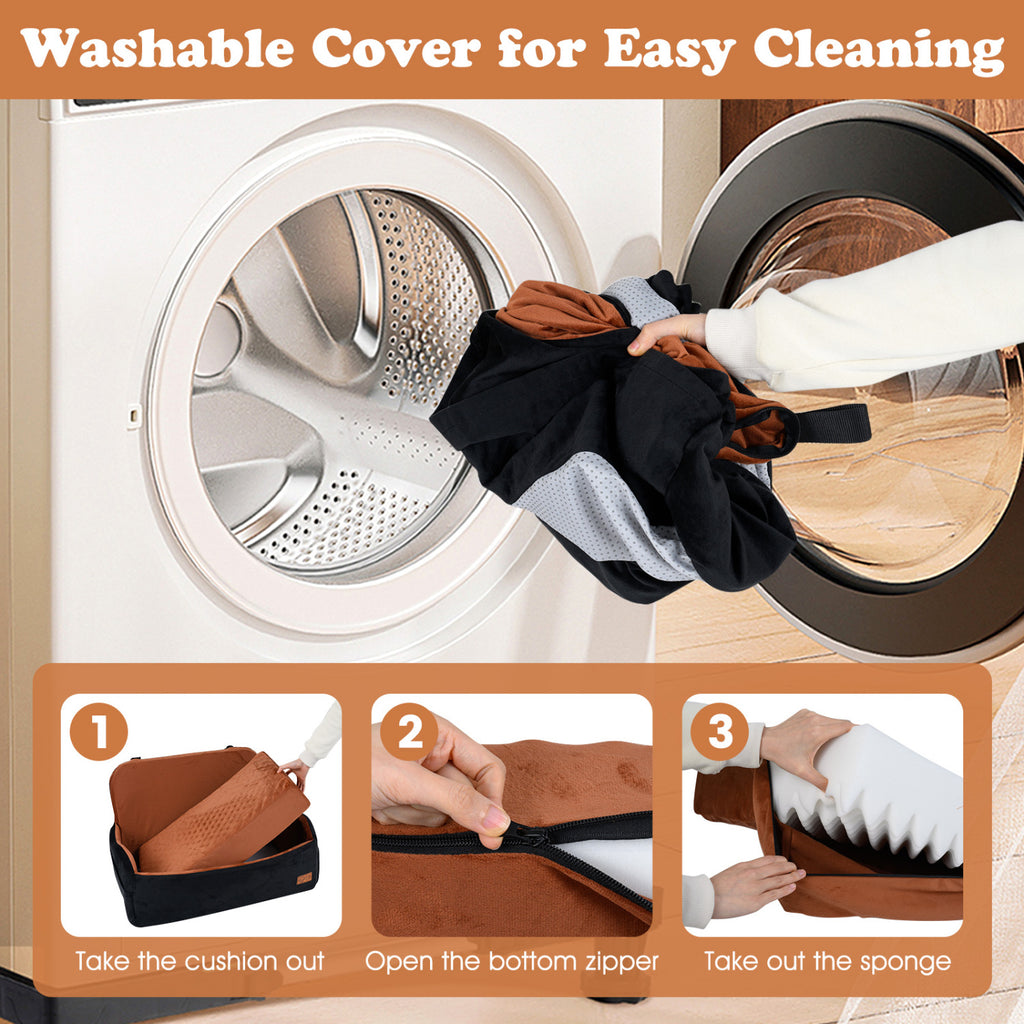M Dog Car Seat Foam Booster for Medium & Large Dogs - Orthopedic Support & Safety