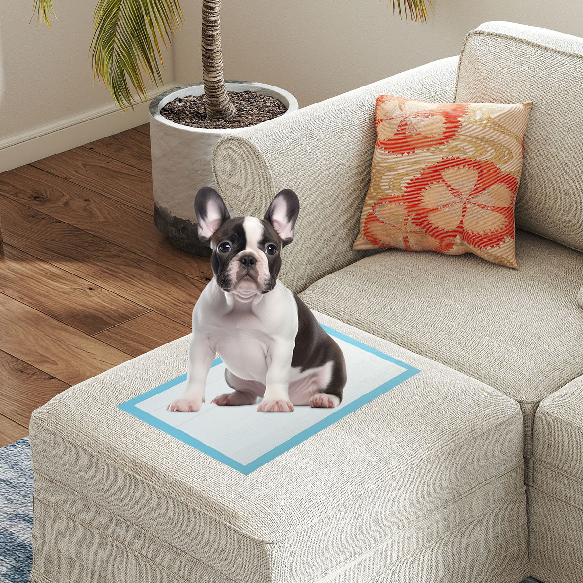 Dog and Puppy Pee Pads 18x13 Inches - Blue, 300 Count, Leakproof Potty Training
