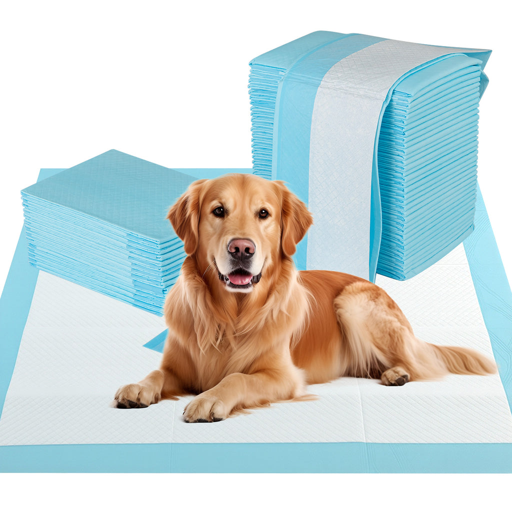 Dog and Puppy Pee Pads 36x36 Inches - 100 Count, Blue, Leak-Proof Potty Training