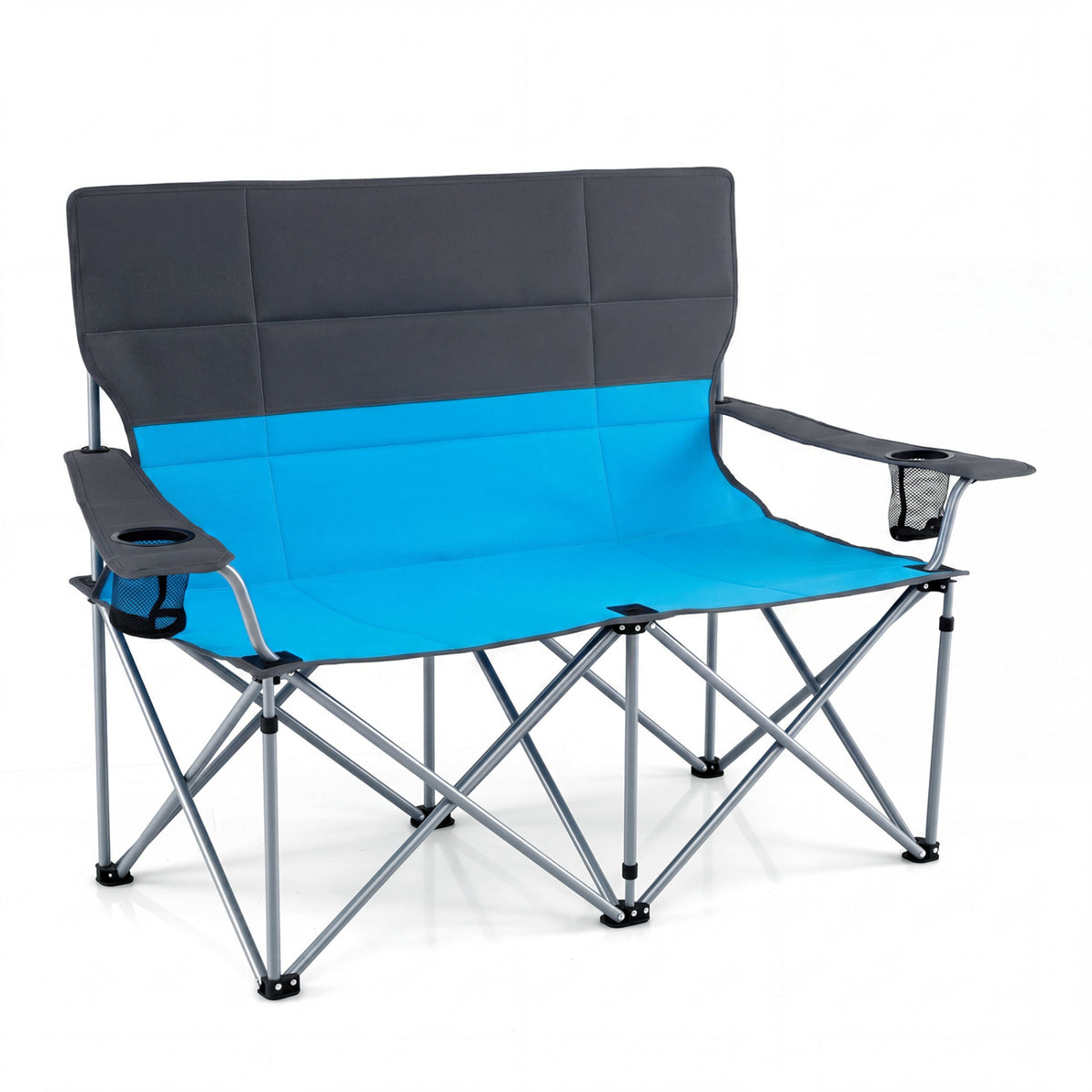 Double Camping Chair with Carry Bag Cup Holders