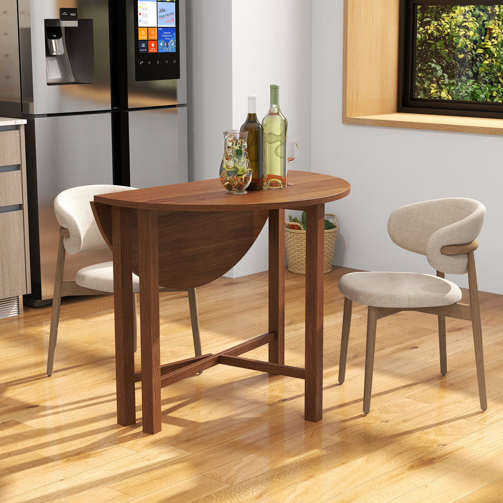 35.5" Dual Drop Leaf Dining Table, Walnut