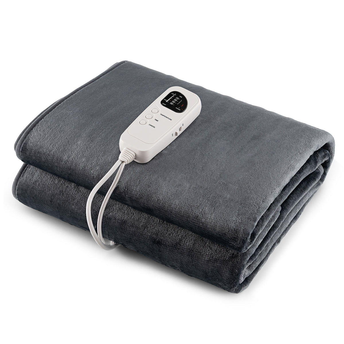 Electric Heated Mattress Pad Twin Size 5 Levels Gray