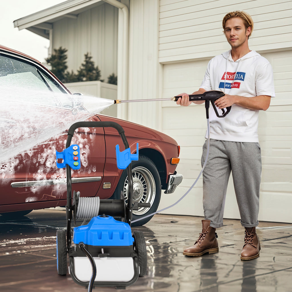 2300 PSI 1.8 GPM Electric Pressure Washer with Wheels and 5 Quick