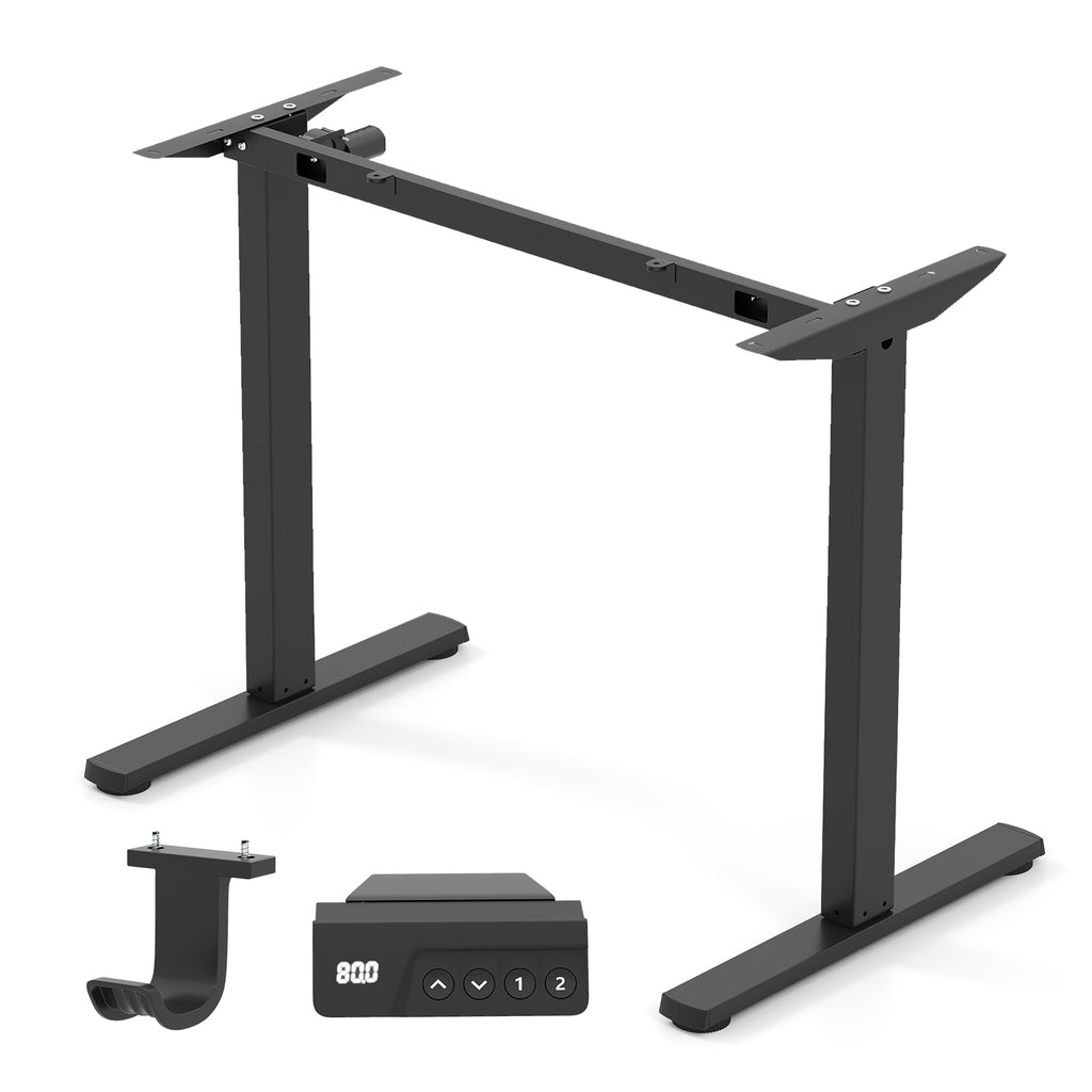Electric Standing Desk Frame Height Adjustable with LED Display - White