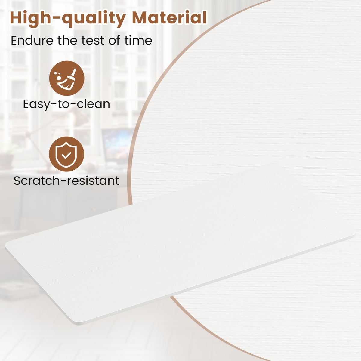 Standing Desk Tabletop 48 x 24 inch, White