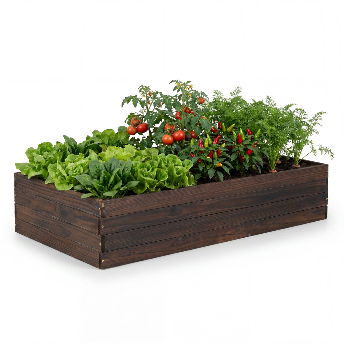 Elevated Wooden Garden Planter Box - Rectangular