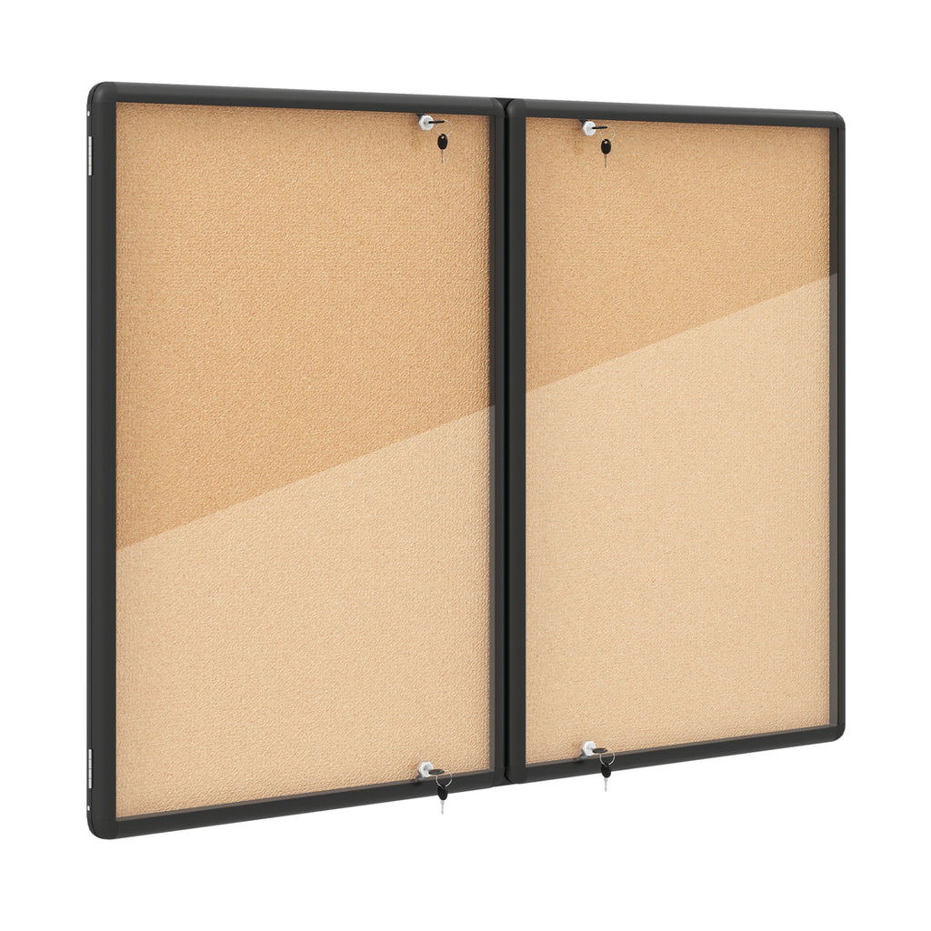 Enclosed Bulletin Board with Aluminum Frame and Felt Surface for