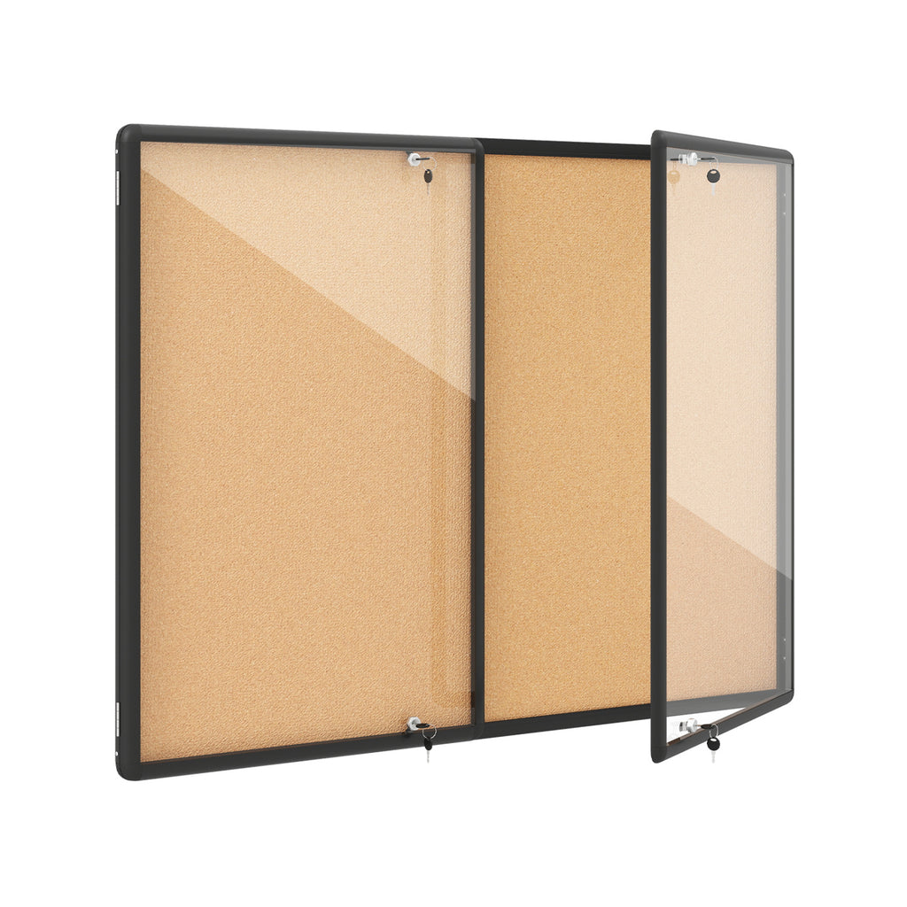 Enclosed Bulletin Board with Aluminum Frame and Felt Surface for