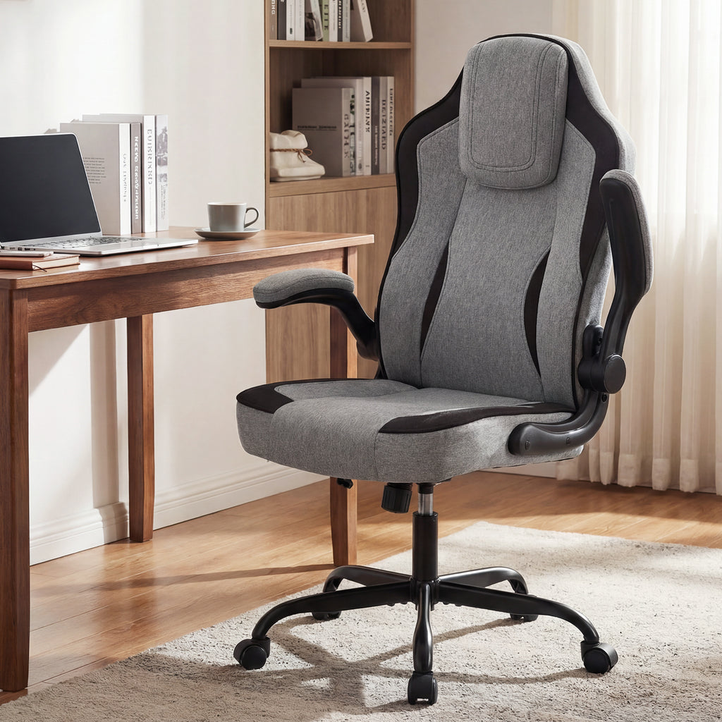 Ergonomic Computer Office Chair with 90° Flip-up Armrests