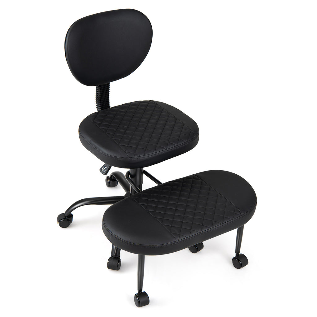 Ergonomic Cross Legged Office Chair with Height-Adjustable Seat