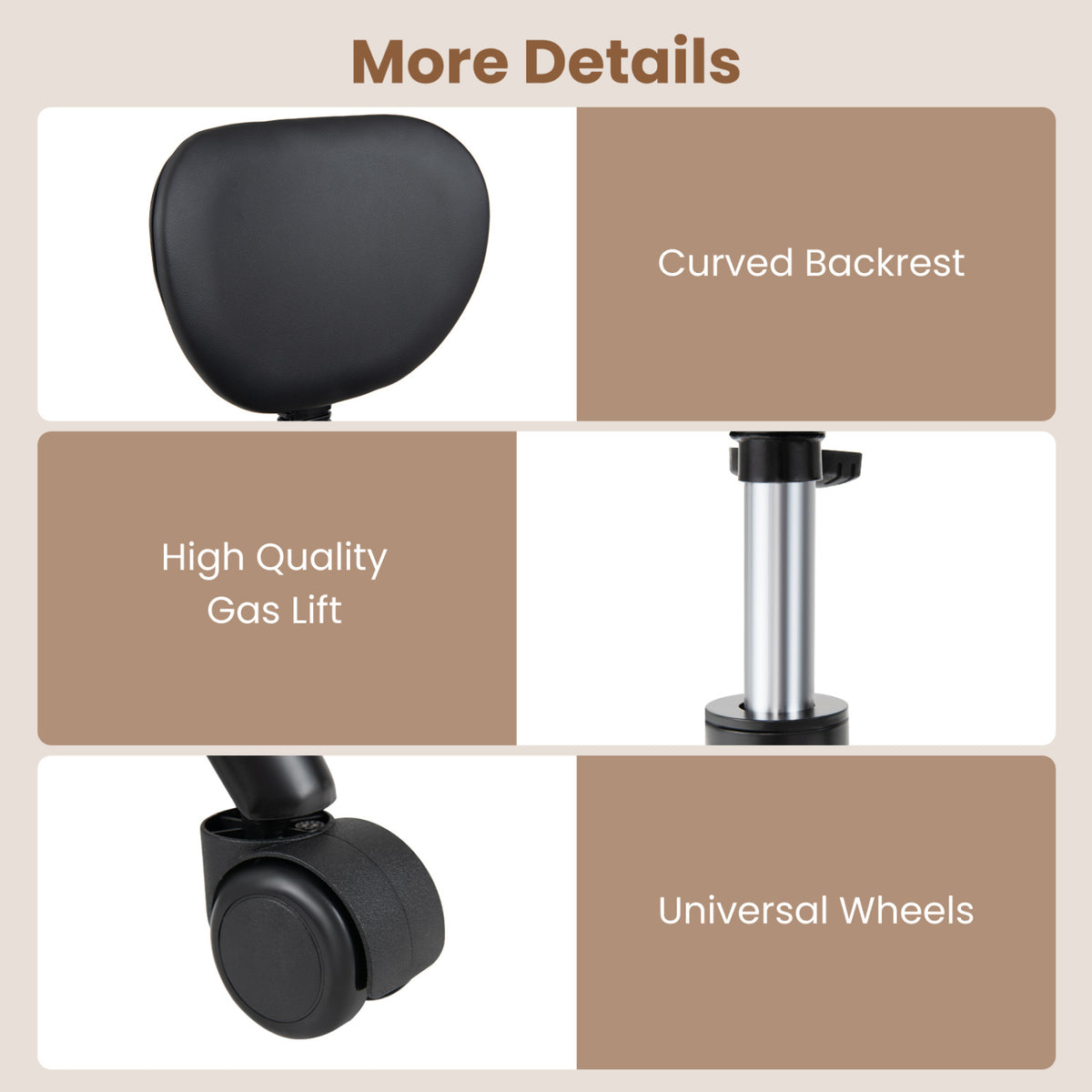 Ergonomic Cross Legged Office Chair with Height-Adjustable Seat