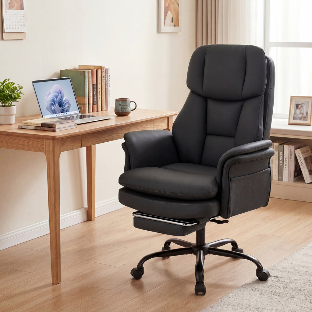 Ergonomic Cross Legged Office Chair Big and Tall Executive with