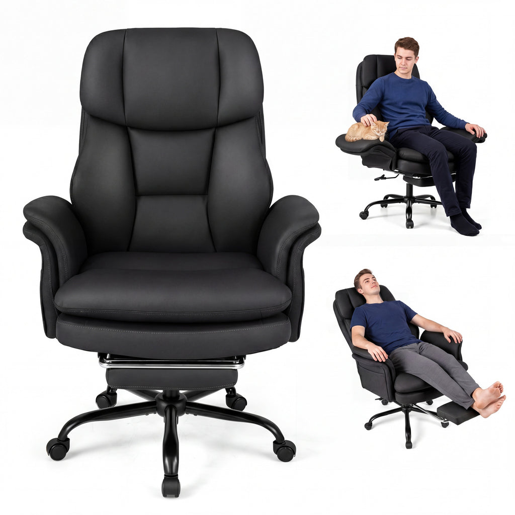 Ergonomic Cross Legged Office Chair Big and Tall Executive with
