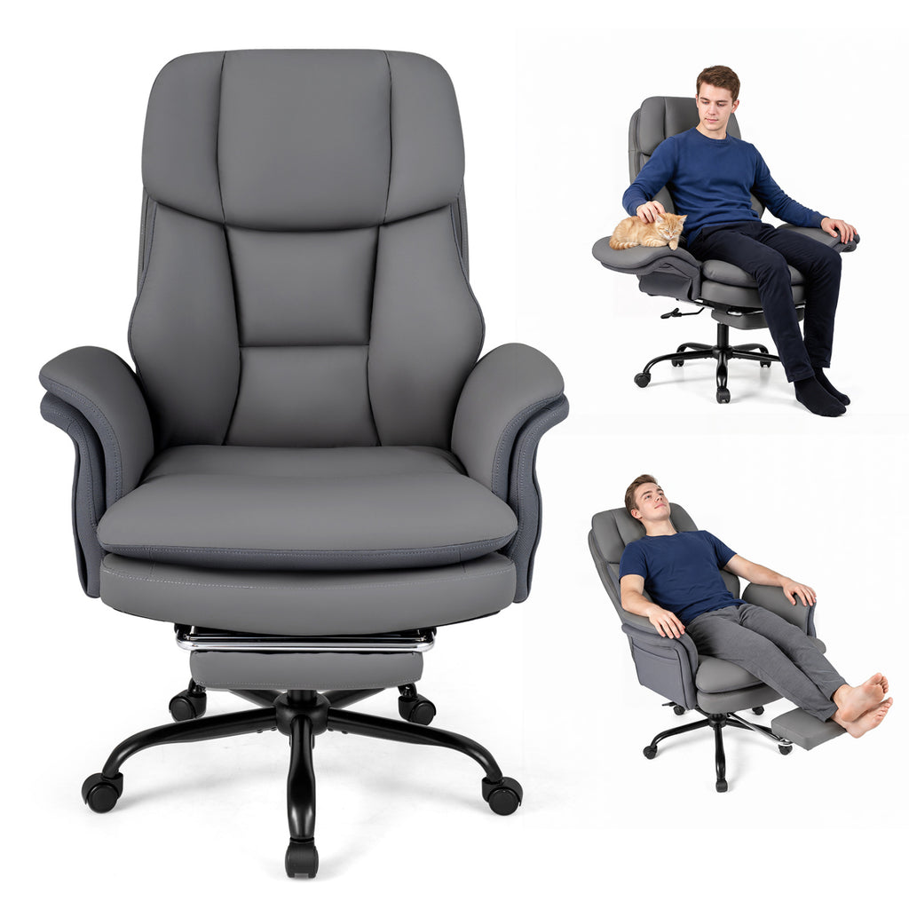 Ergonomic Cross Legged Office Chair Big and Tall Executive with