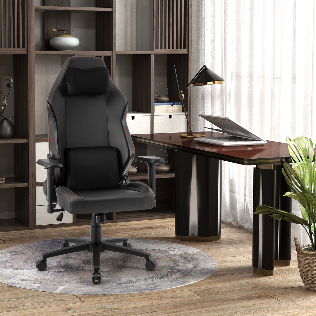 Ergonomic High Back Computer Chair with Magnetic Headrest and Lumbar