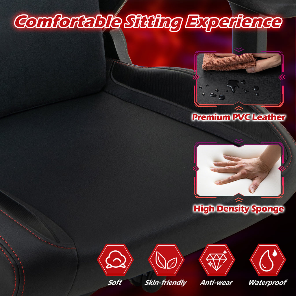 Ergonomic High Back Computer Chair with Magnetic Headrest and Lumbar