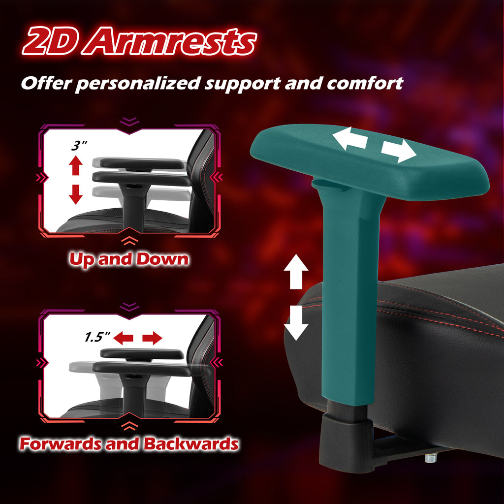 Ergonomic High Back Computer Chair with Magnetic Headrest and Lumbar