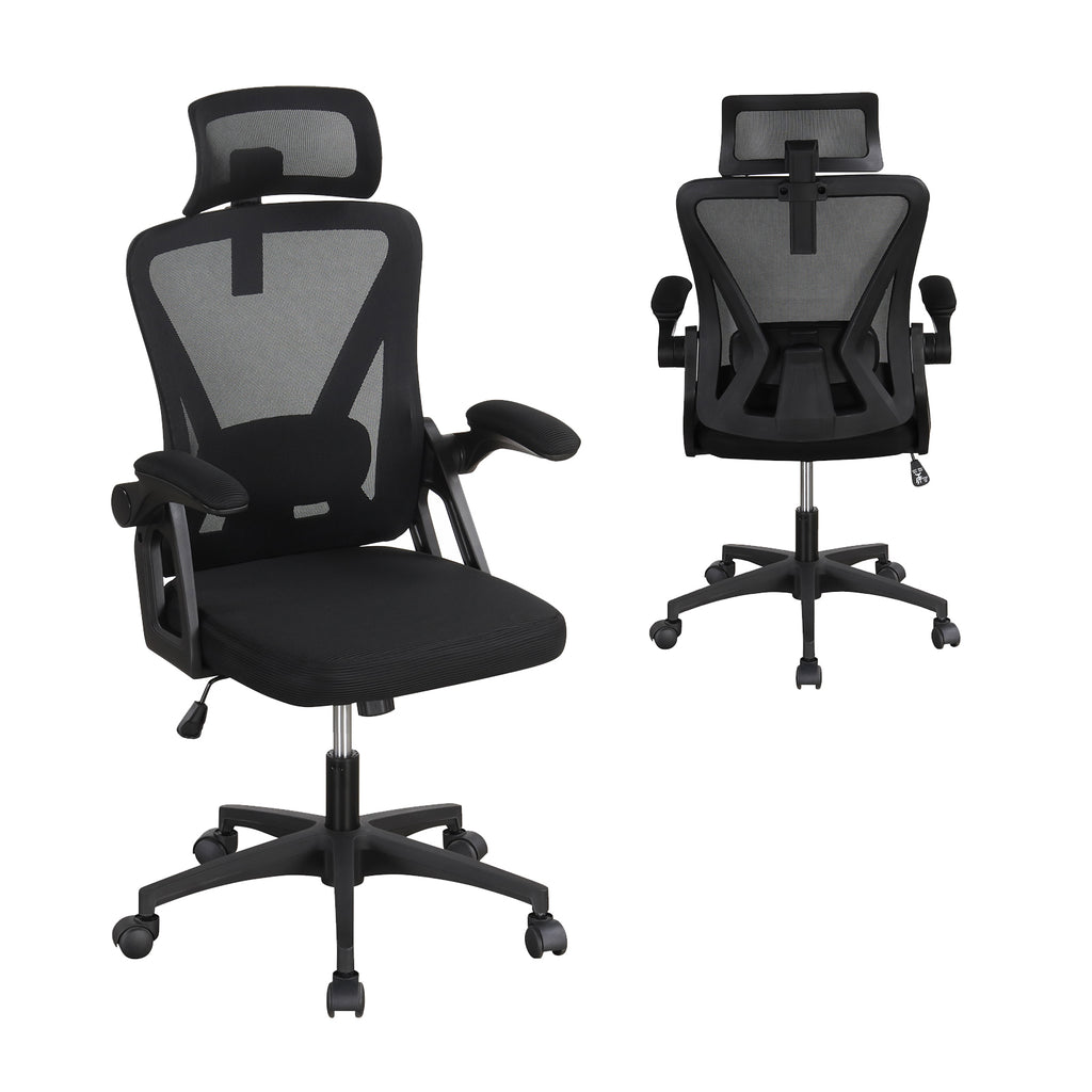 Ergonomic Mesh Office Chair with Lumbar Support – Black