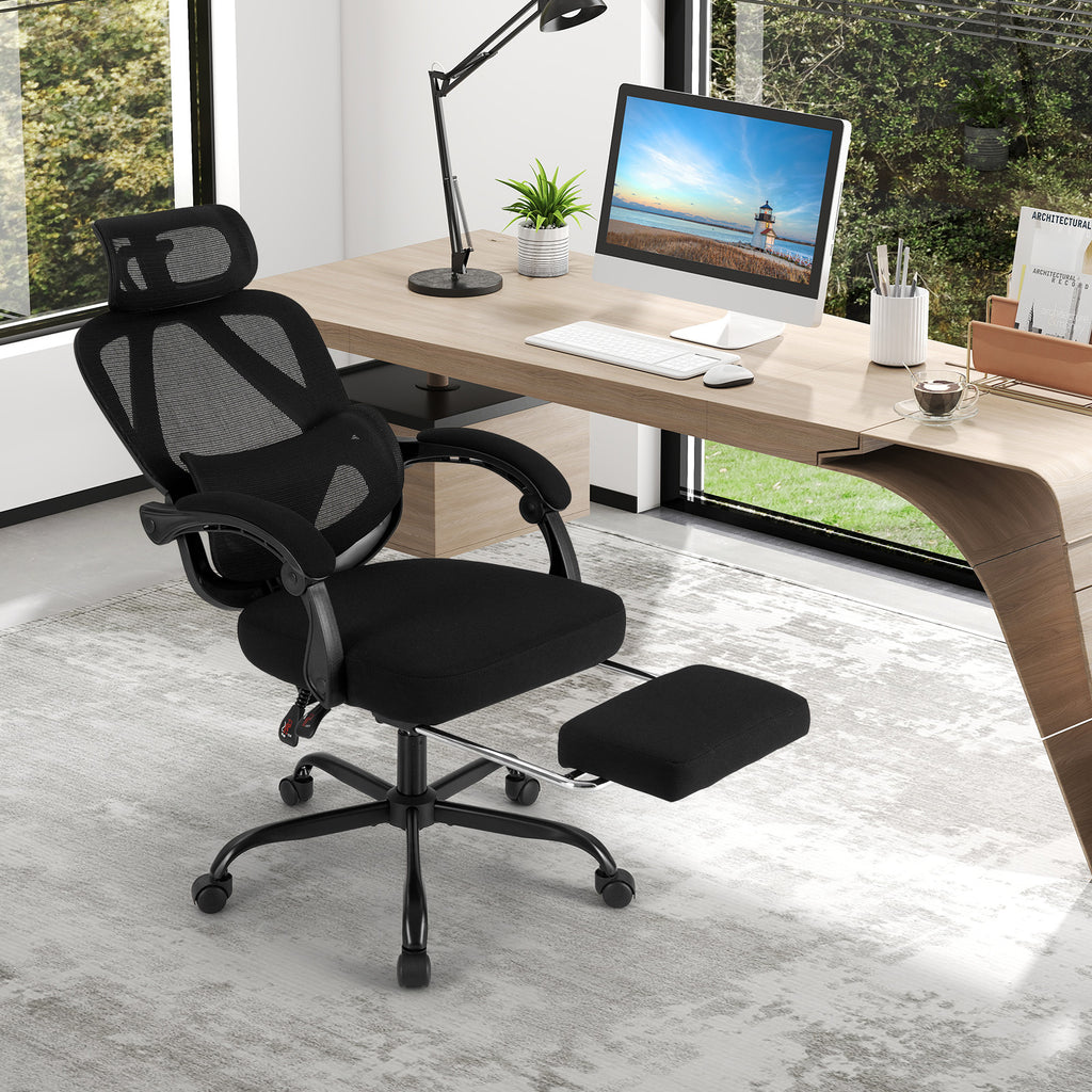 Ergonomic Office Chair High Back Mesh Desk Chair Black