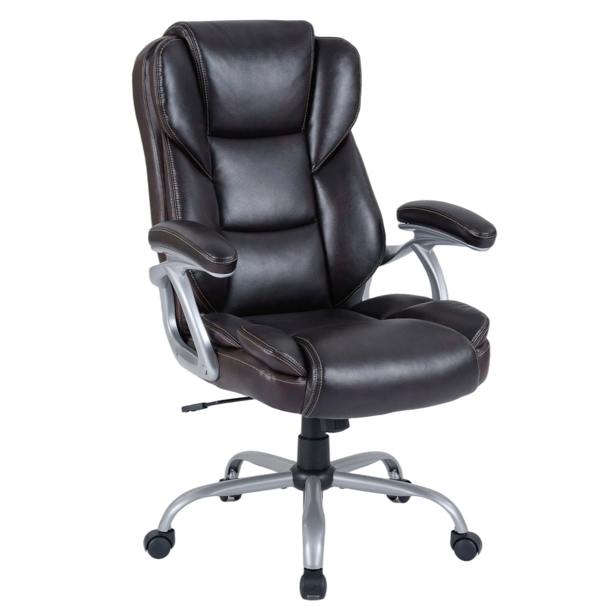 Executive Office Chair Ergonomic Leather - Brown
