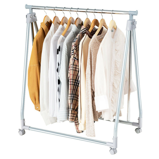 Extendable Foldable Garment Rack with Hanging Rod