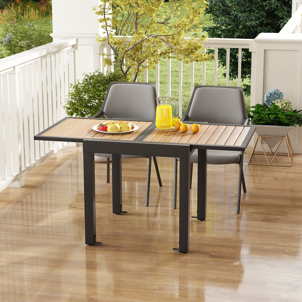 Extendable Patio Dining Table 31.5"-63", Natural