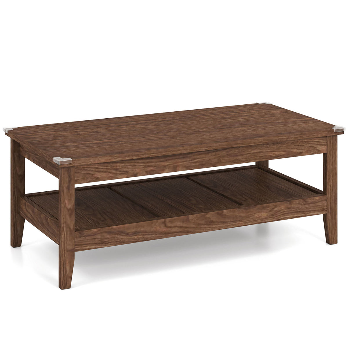 Farmhouse Coffee Table Rustic Cocktail Center Table Blue