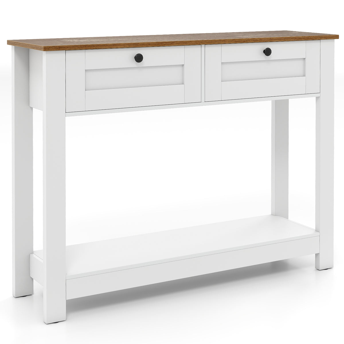 Farmhouse Console Table 42" - 2 Drawers, Entryway