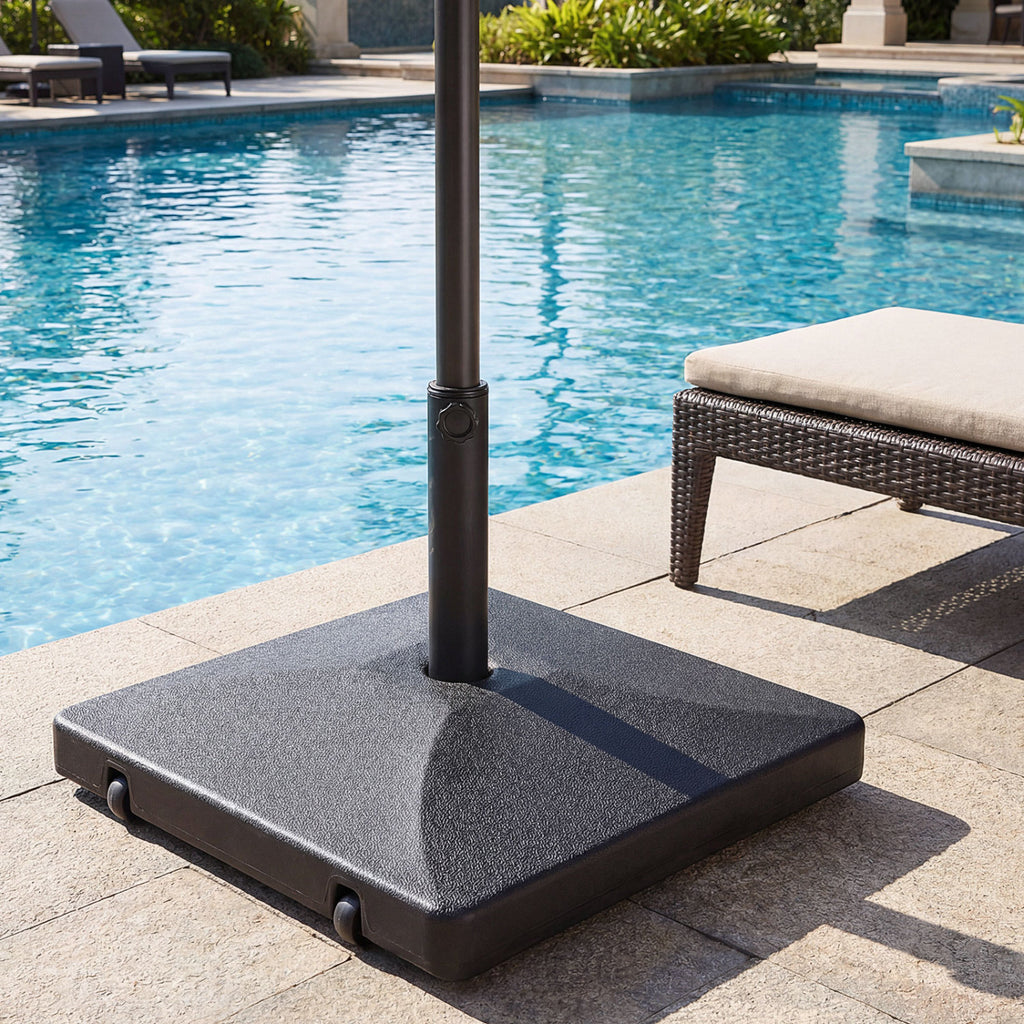 Fillable Umbrella Base 90 LBS Heavy Duty with 2 Wheels