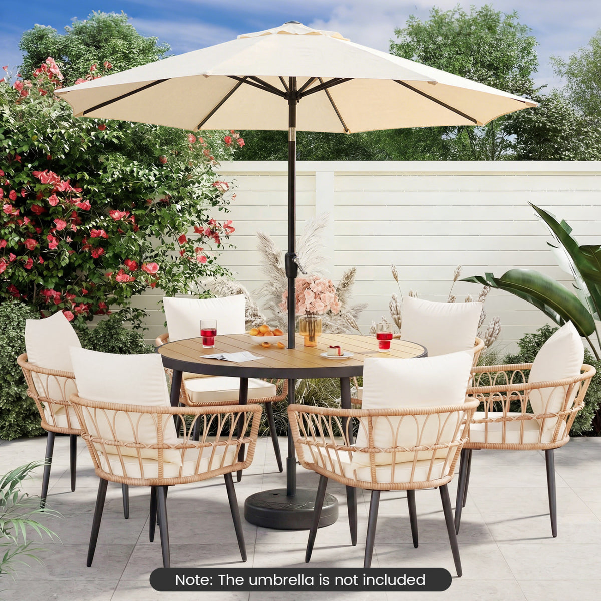 Fillable Umbrella Base 90 LBS Heavy Duty Market Stand - Black