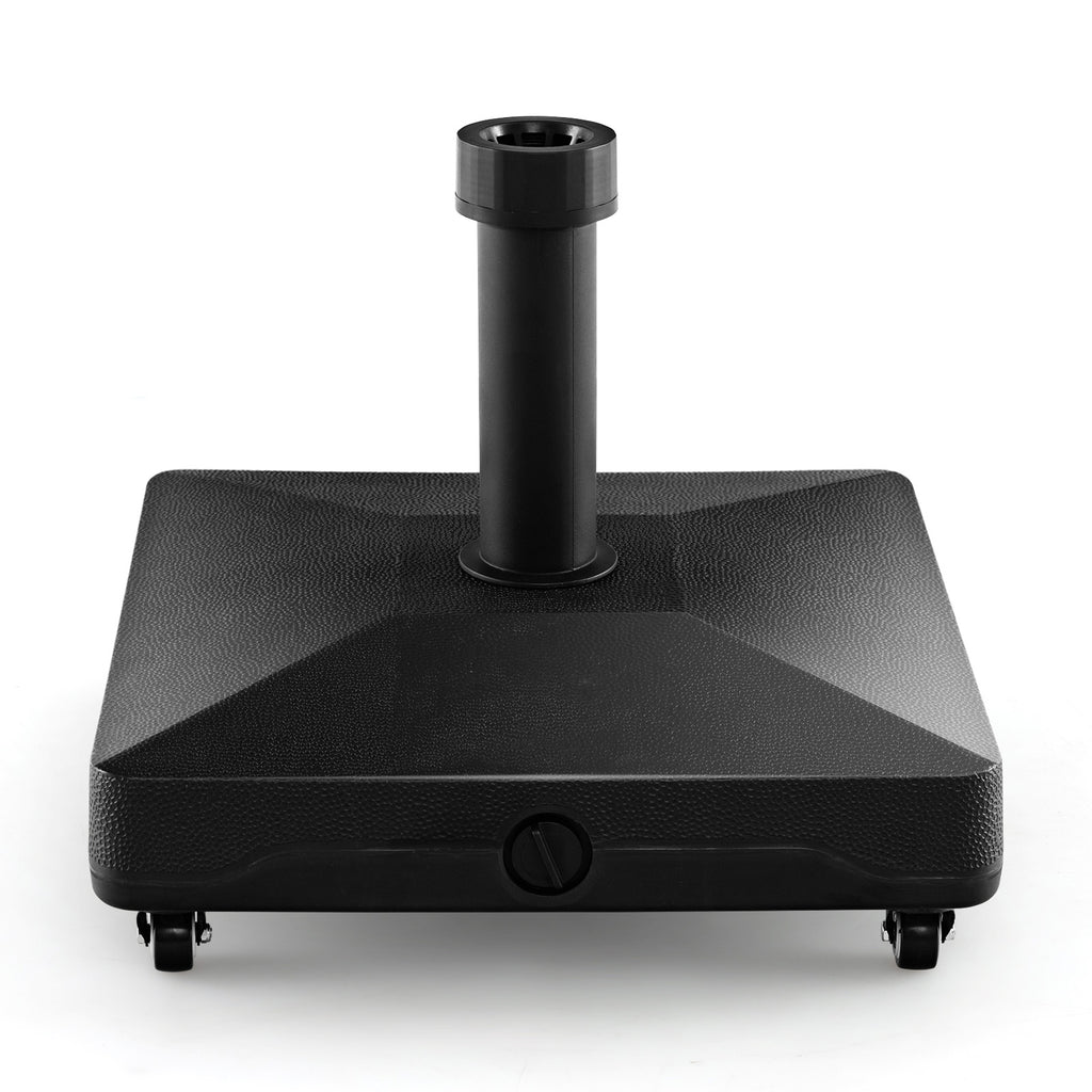 50 LBS Resin Umbrella Base with Wheels - Round