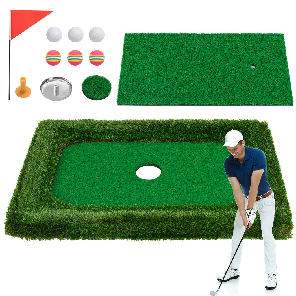 Floating Golf Green Mat 37.5 x 25.5 Inch for Pool & Practice - 2x3 Feet