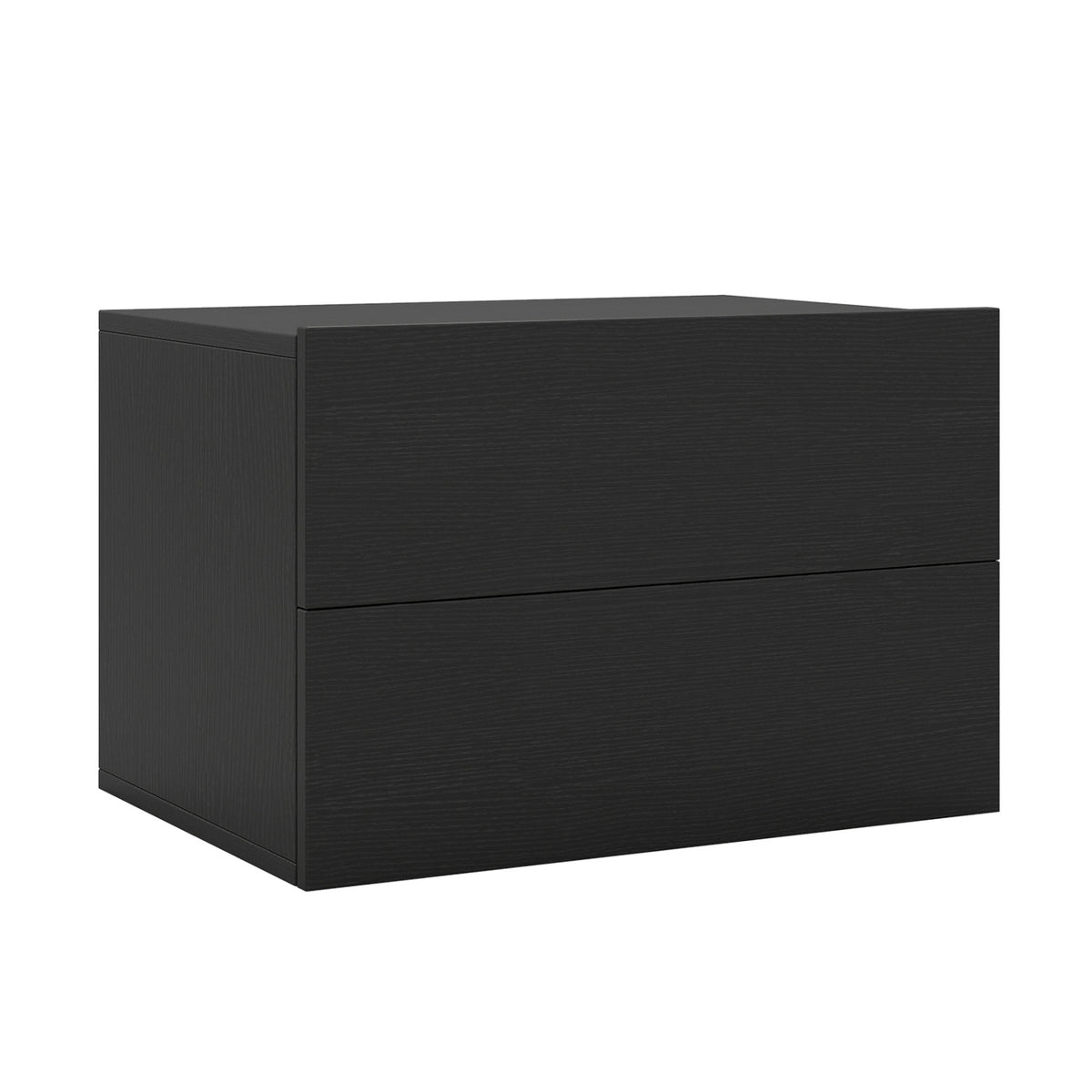 Floating Nightstand with 2 Storage Drawers, White