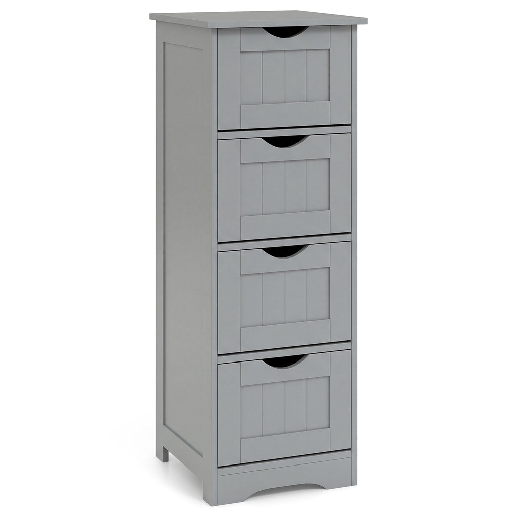 4-Drawer Freestanding Floor Cabinet, Gray