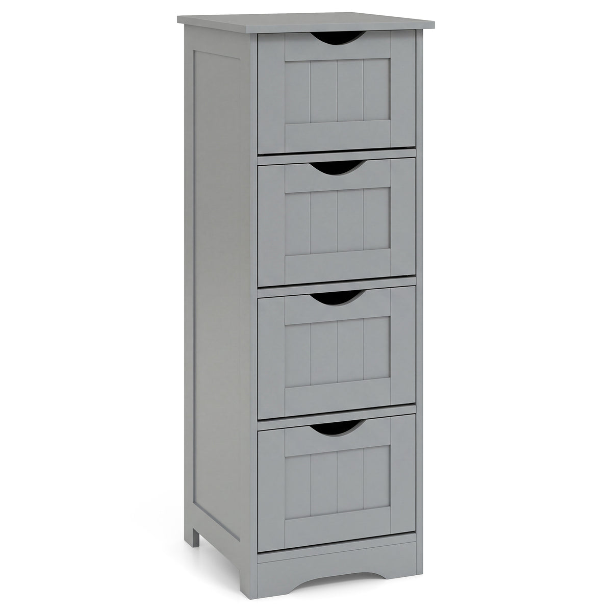 4-Drawer Freestanding Floor Cabinet, Gray