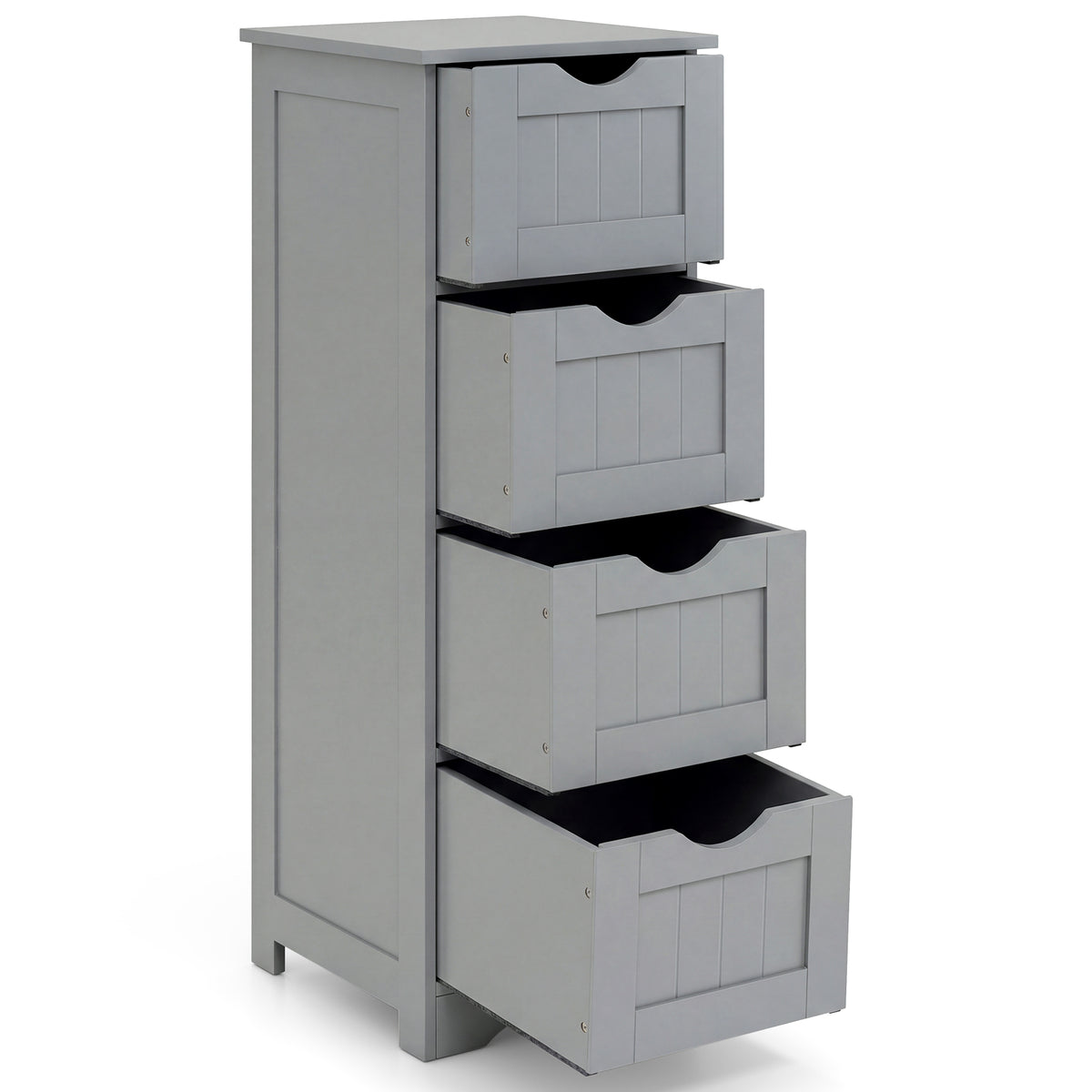 4-Drawer Freestanding Floor Cabinet, Gray