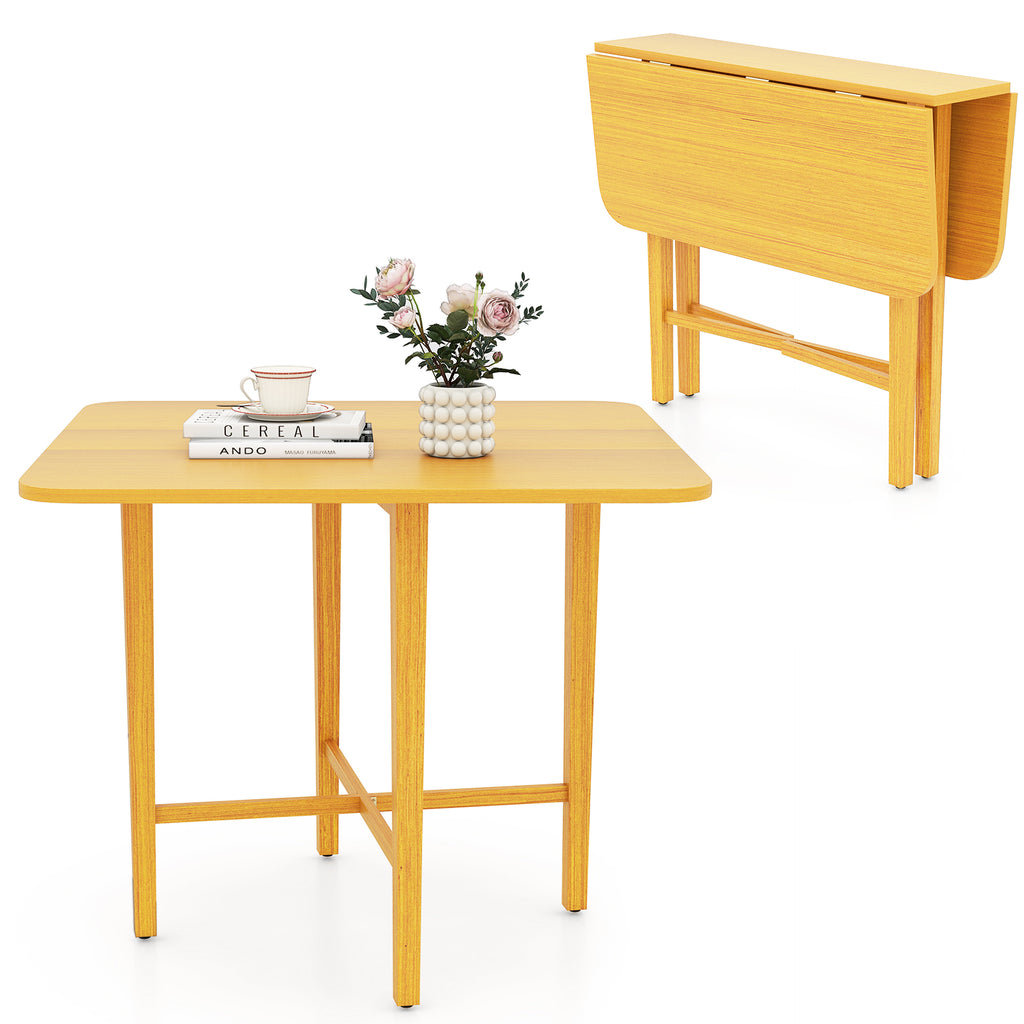 Foldable Dining Table for 2-4 People, Natural