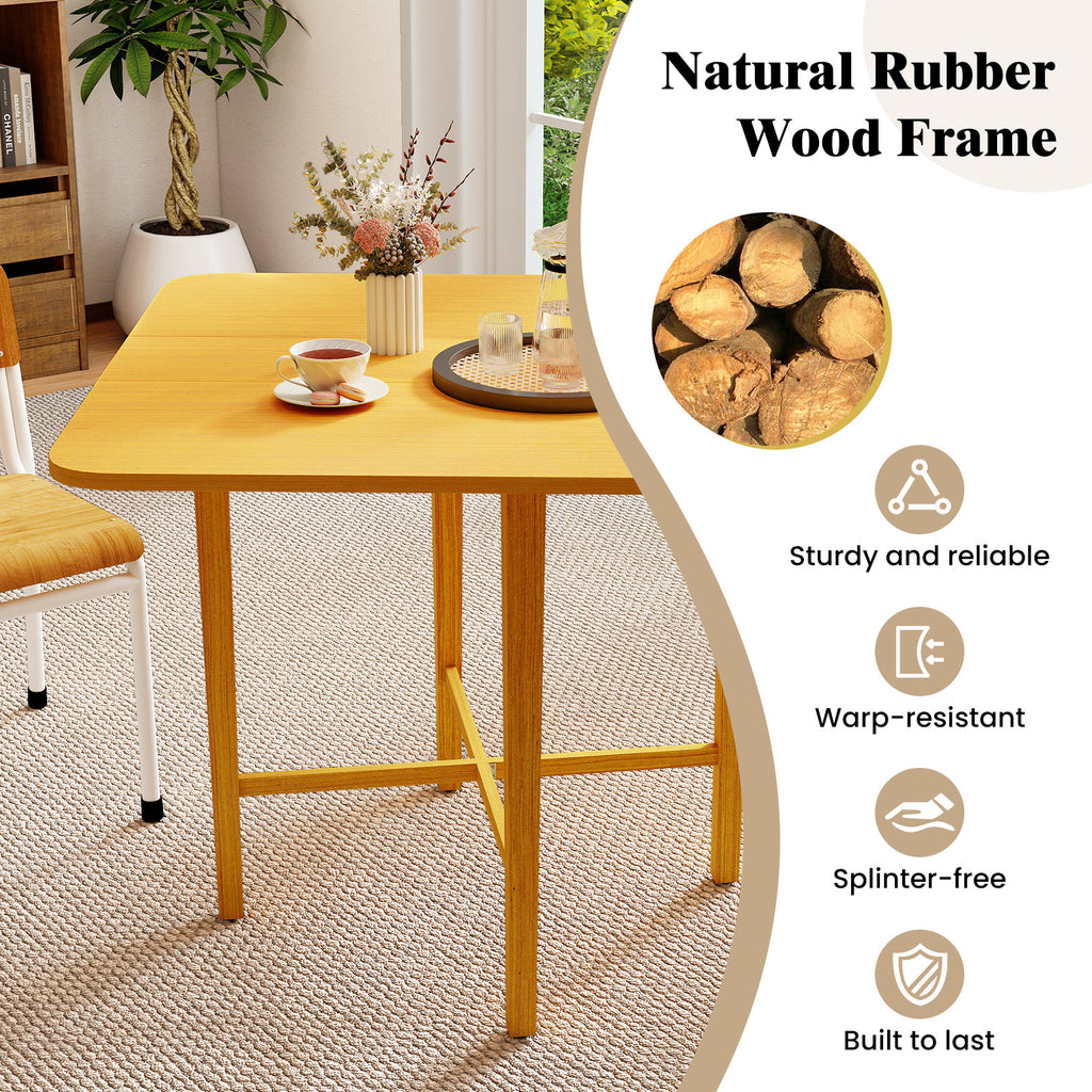 Foldable Dining Table for 2-4 People, Natural