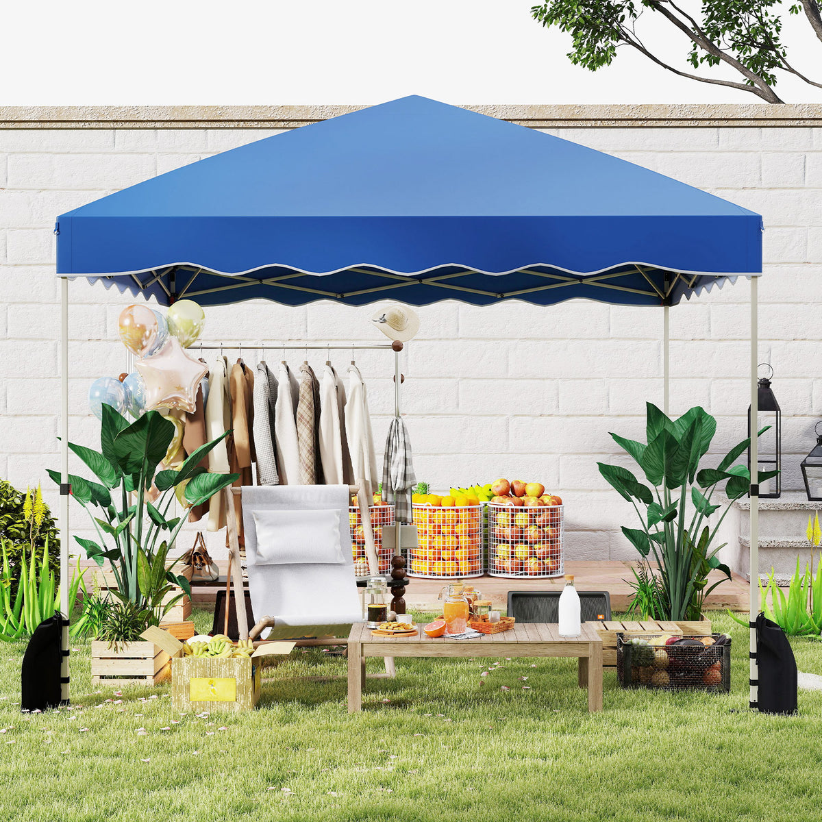 Foldable 10 X Feet Pop up Canopy Tent with Wheeled Bag