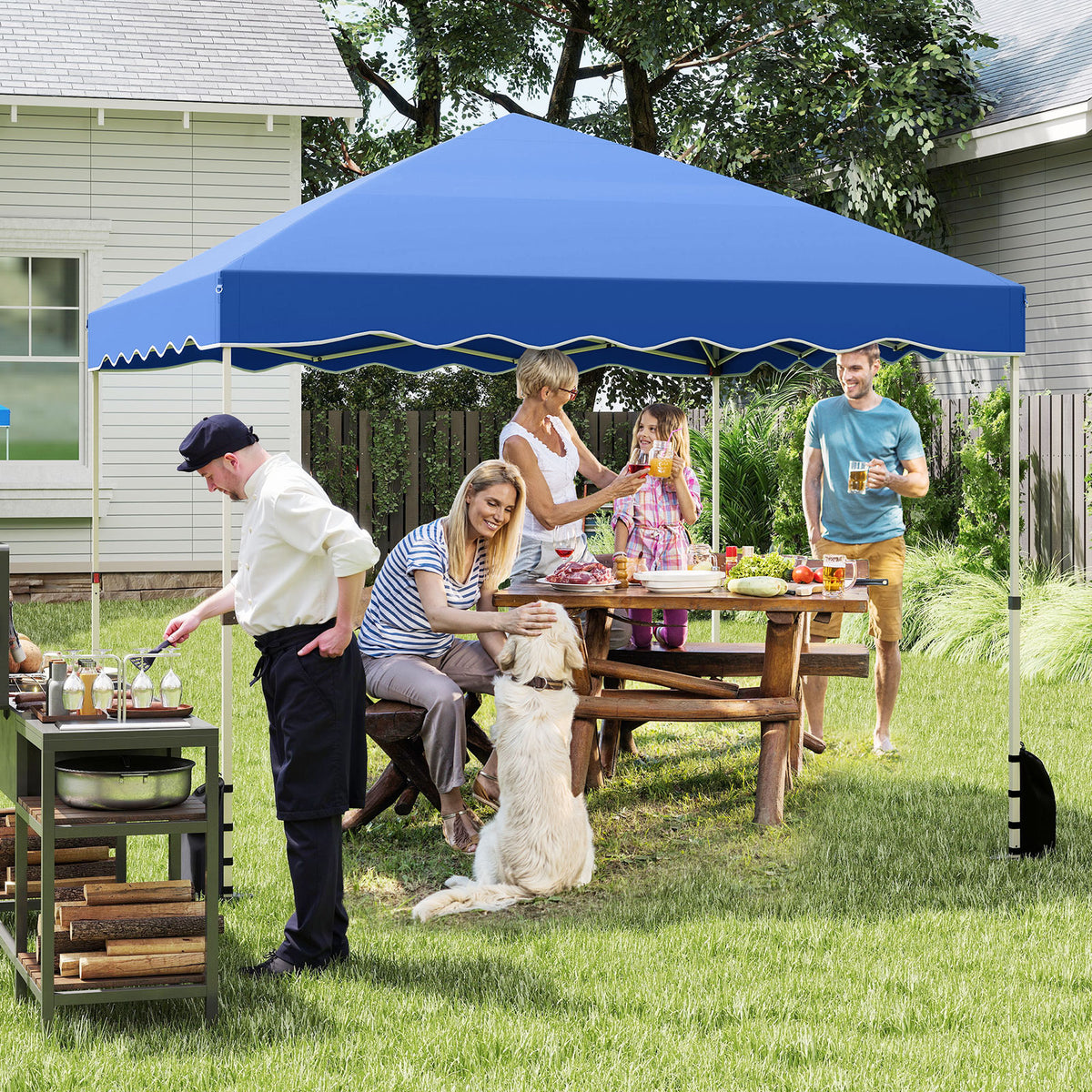 Foldable 10 X Feet Pop up Canopy Tent with Wheeled Bag