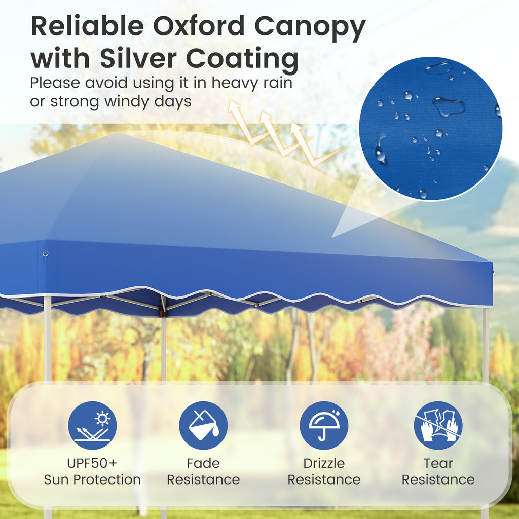 Foldable 10 X Feet Pop up Canopy Tent with Wheeled Bag