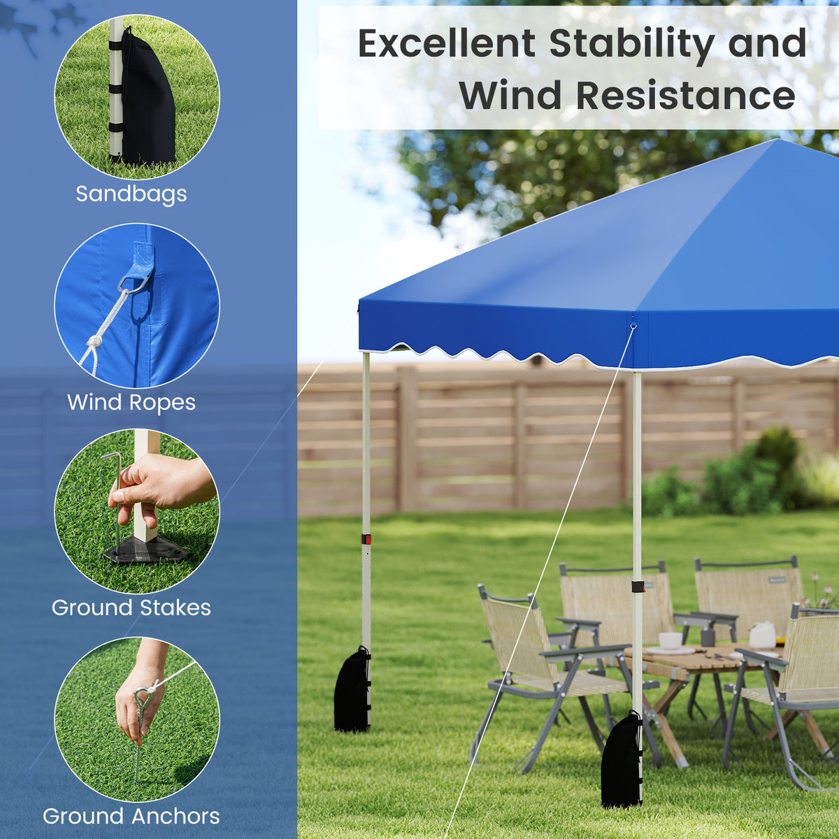 Foldable 10 X Feet Pop up Canopy Tent with Wheeled Bag