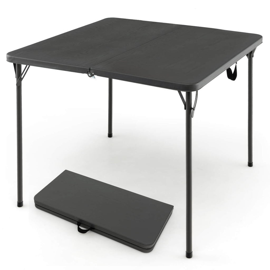 34 Inch Folding Camping Table - Gray
