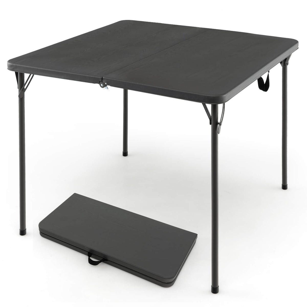 34 Inch Folding Camping Table - Gray