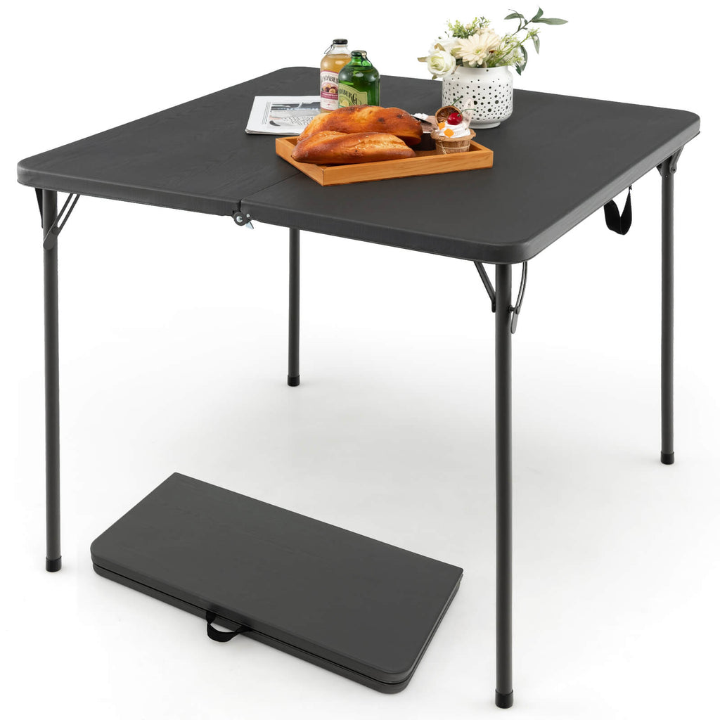 34 Inch Folding Camping Table - Gray